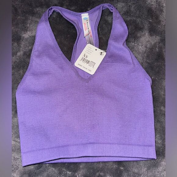 NWTs Free People Ribbed Crop Tank Size XS - Picture 1 of 3